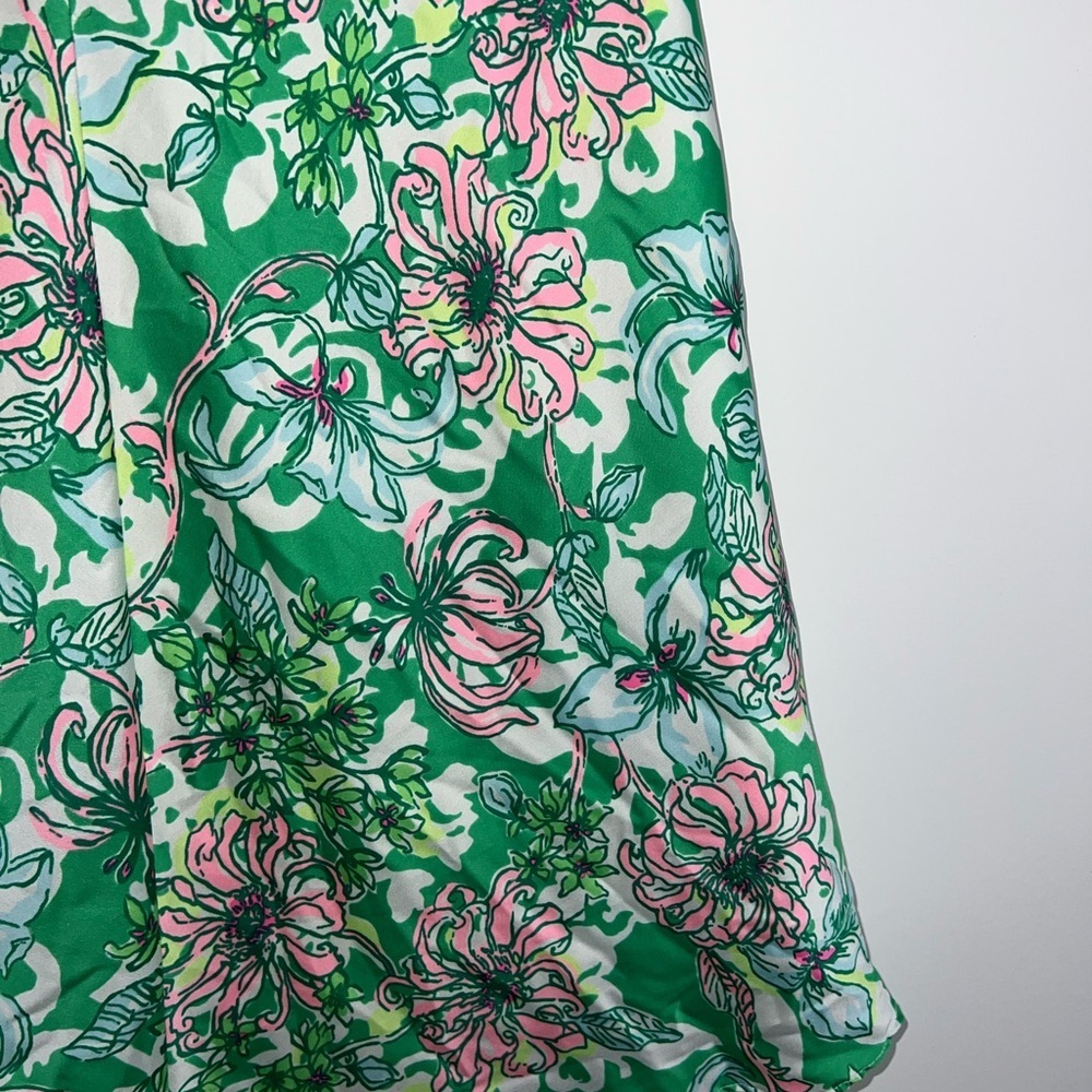 Lilly Pulitzer Rennox Midi Skirt Spearmint Blossom Views size 6 - Picture 15 of 16